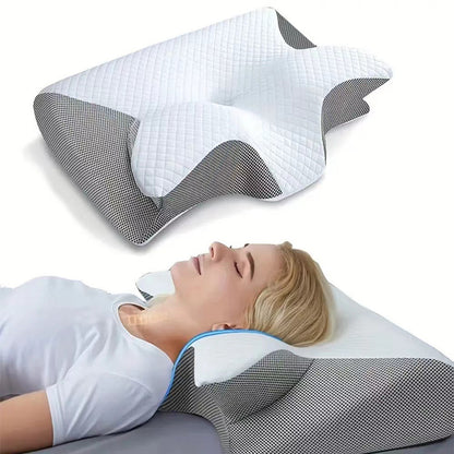 新しいAmazonバタフライ枕 ネックピロー 睡眠メモリ枕 スローレバウンド ホテル ゼロプレッシャー枕コア 頸椎枕